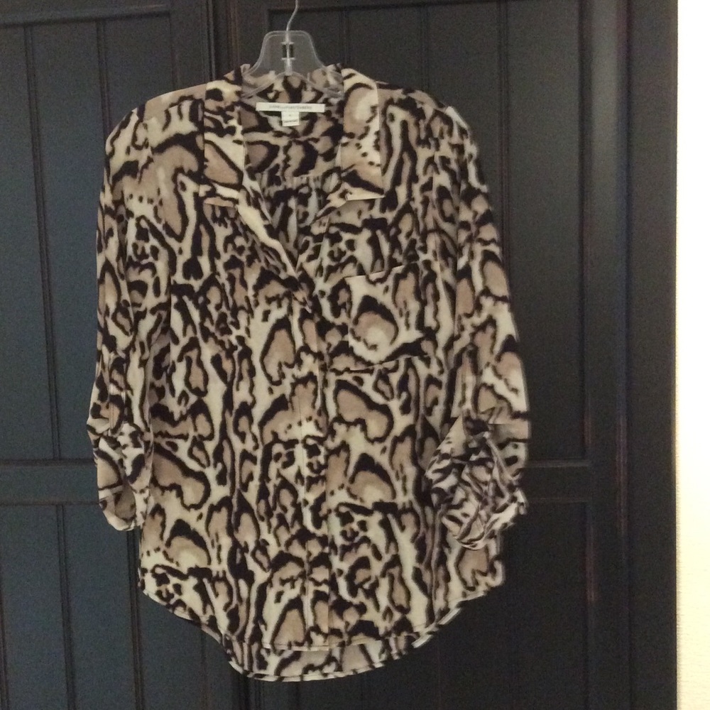 DVF silk blouse